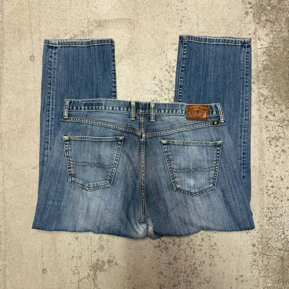 Lucky Brand 221 Original Straight Leg Blue Denim Jeans Men's 38x30